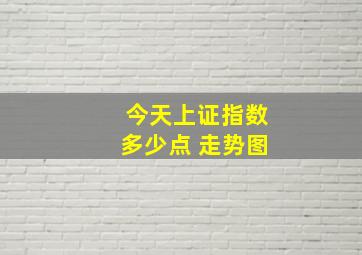 今天上证指数多少点 走势图